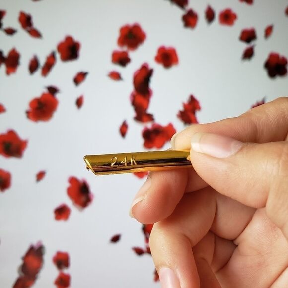 24K Gold Plated Rose Foil Flower Gift Valentine's Birthday Lover NWT - Picture 2 of 11